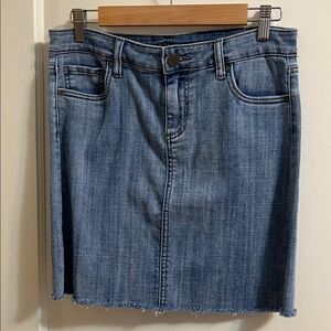 Kut from the Kloth Blue Denim Skirt